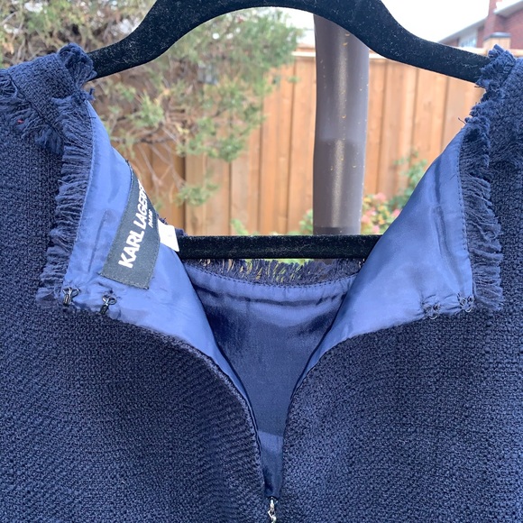 Tweed navy dress - Picture 5 of 8